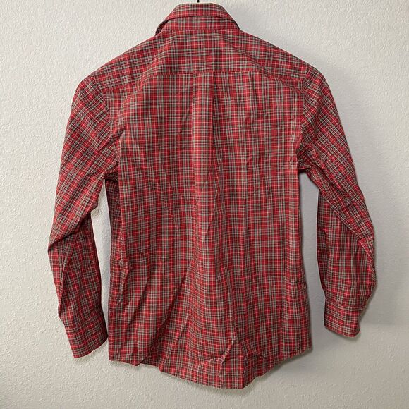 Lauren Ralph Lauren Kid's Shirt, Long Sleeve Button-Up Dress Shirt, Plaid Sz 14 - Picture 2 of 8
